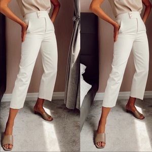 Zara pants with waist details bloggers favorite